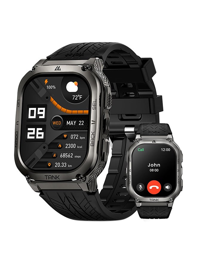 500 mAh Tank M3 Smartwatch (Black) - 1.96