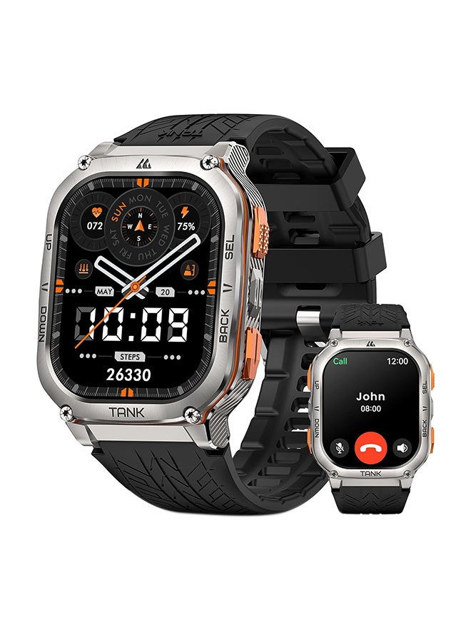 480 mAh ank M3 Ultra Smartwatch (Silver) - 1.96