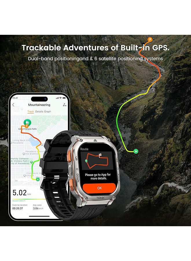 480 mAh ank M3 Ultra Smartwatch (Silver) - 1.96