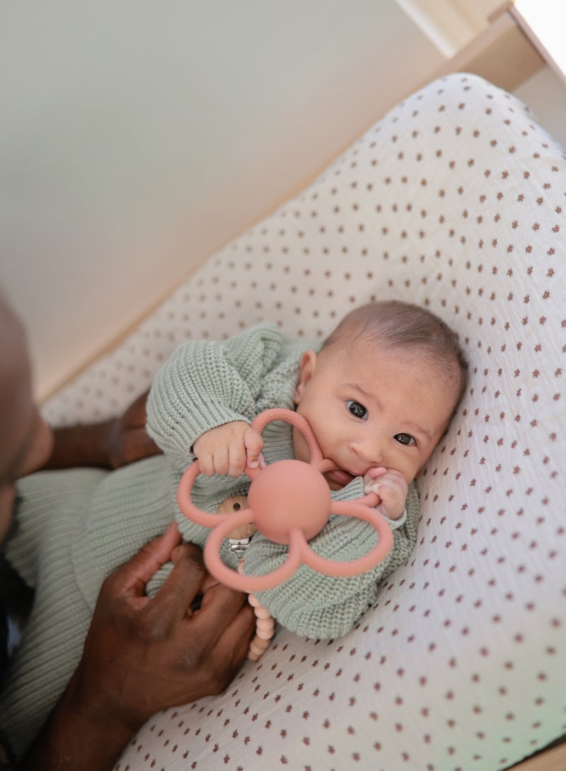 Mushie Rattle Teether - Daisy