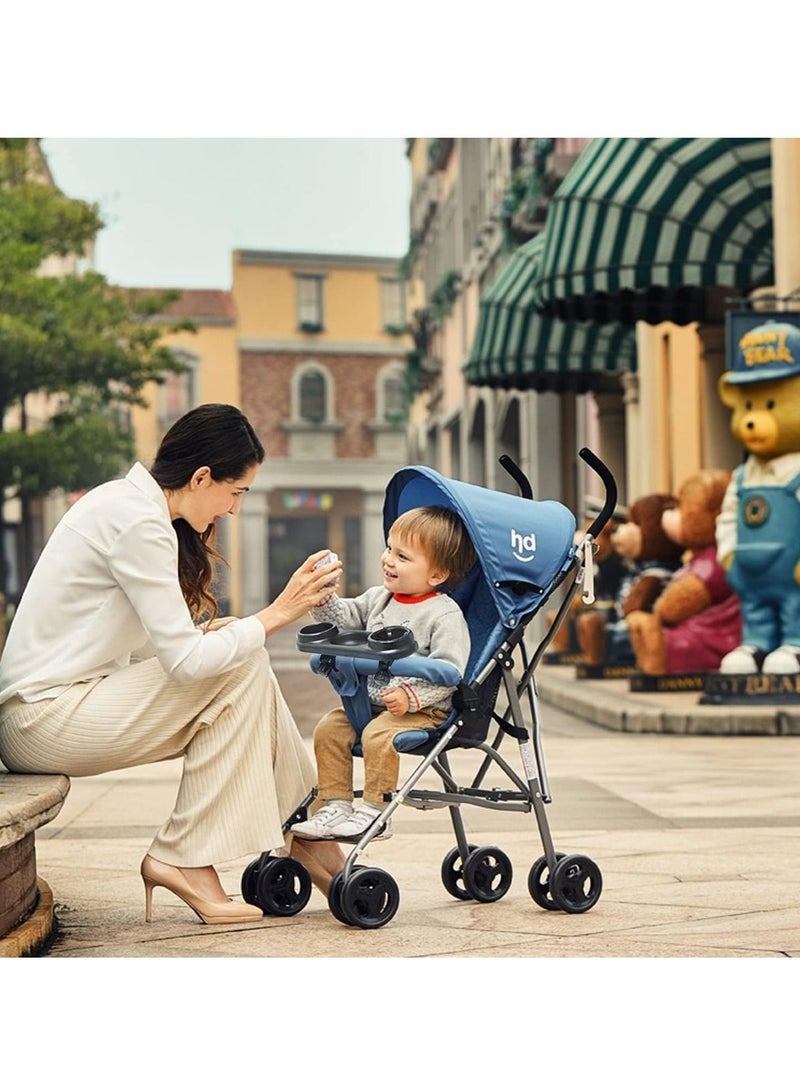 Stroller Snack Tray with Cup Holder, Universal Stroller Snack Tray, Removable Non-slip Grip Clip On Pushchair Tray For Strollers With Round Armrests