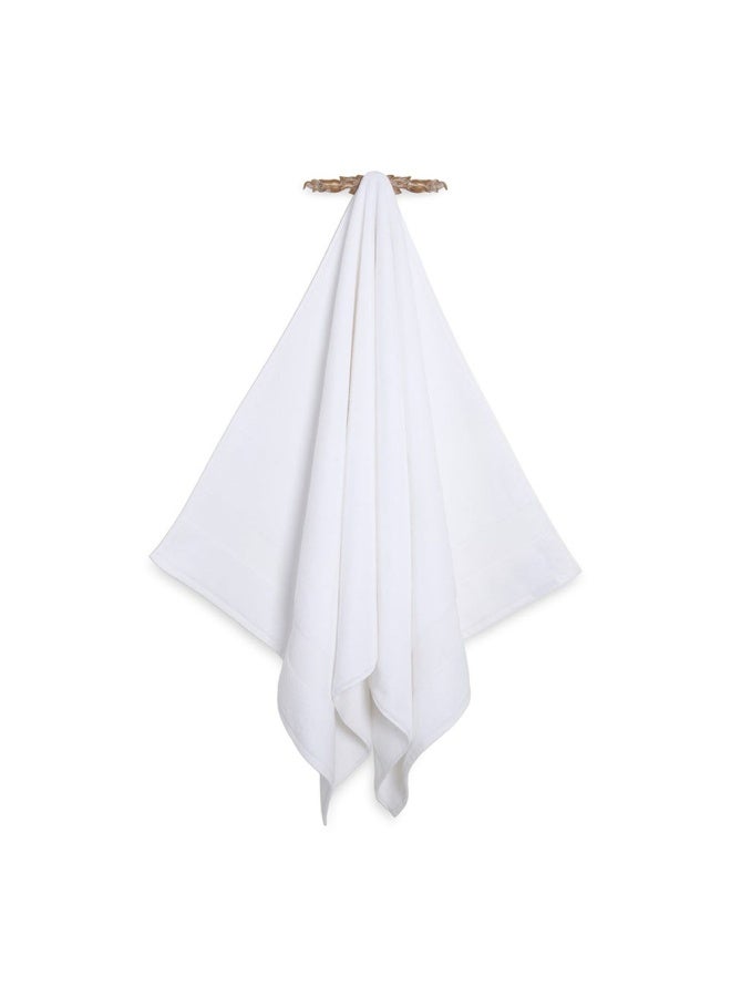 Classic Turkish Luxury Towel, White - 102X178 Cm