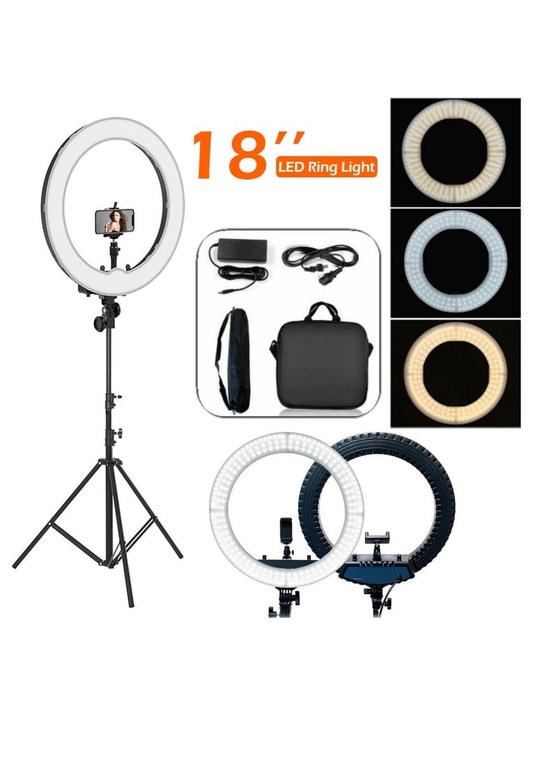 HQ-18 Live Stream Led Soft Ring Light Stand 45 cm  selfie stick for Smartphone Makeup Video Studio Tripod Ring Light