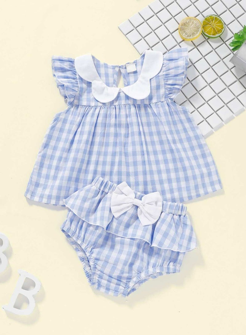 Baby Ruffle Gingham Dress With Shorts