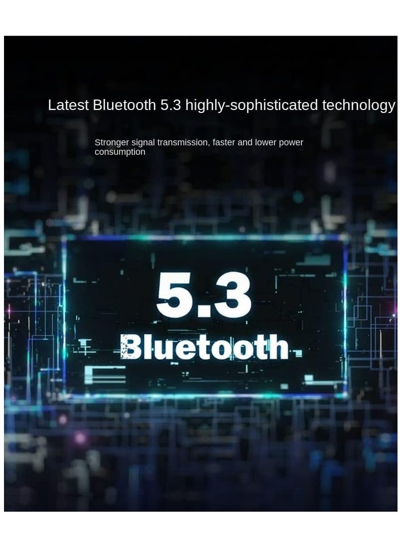 Recci responsive a wandering planet Bluetooth true wireless Bluetooth headset Bluetooth 5.3 Super resistance bass strong highs (black)