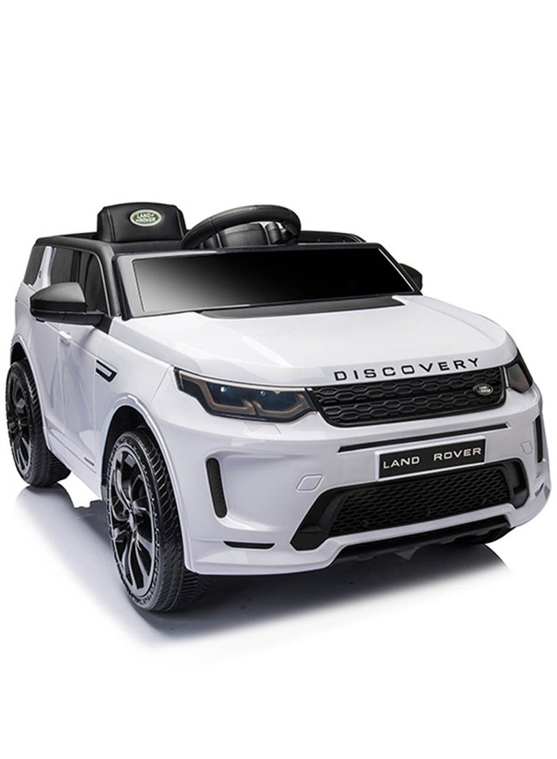 Land Rover Discover Official Licensed Kids Electric Ride On Toy Car With Parential Remote Control Best Gift For Kids-White