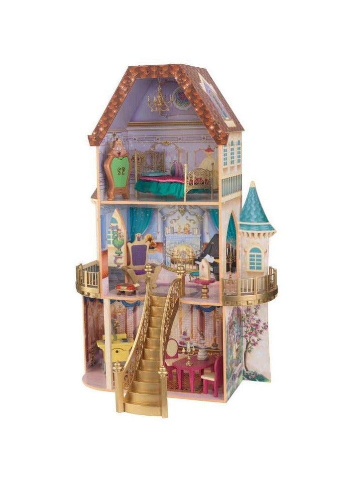 Eduspark Princess Belle Enchanted Dollhouse,Belle Dollhouse,Dollhouse for Toddlers, Princess Dollhouse