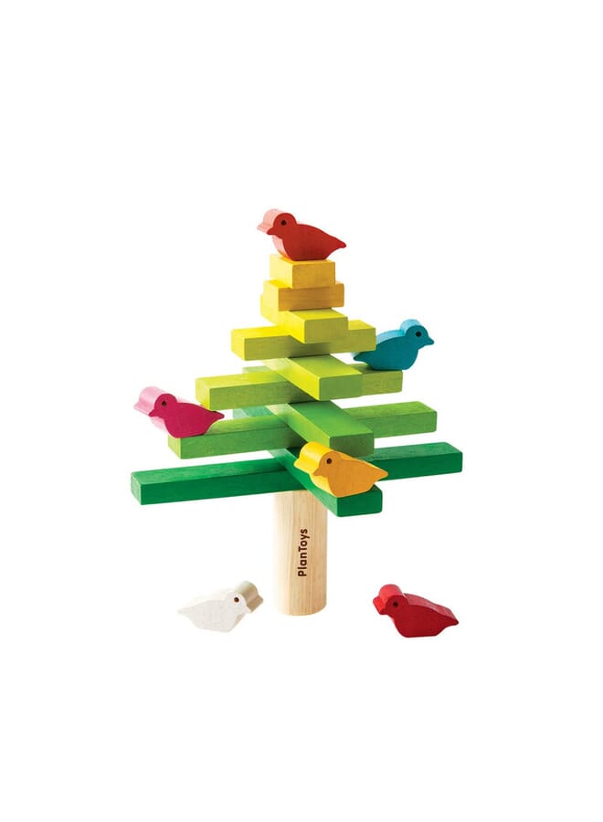 Wooden Balancing Tree Multicolor