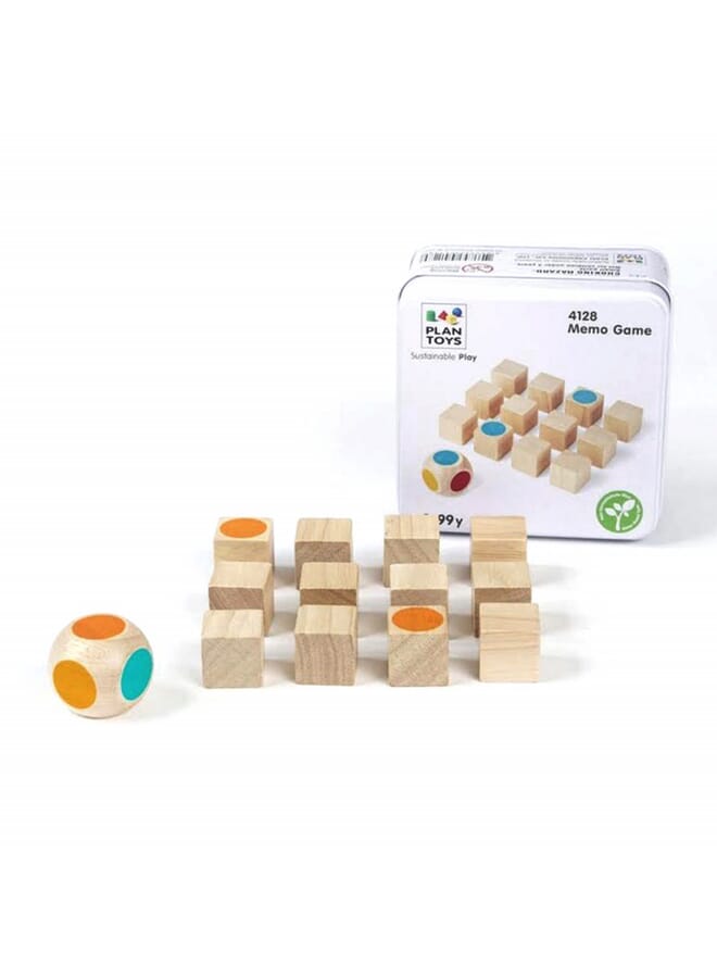 Wooden Memo Game Multicolor