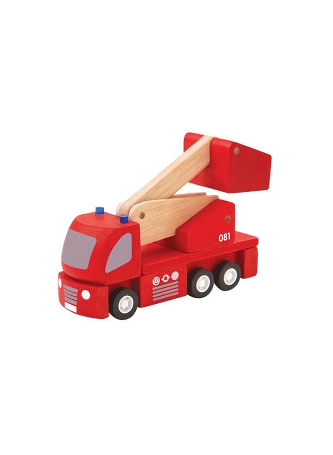 Wooden Fire Engine Multicolor