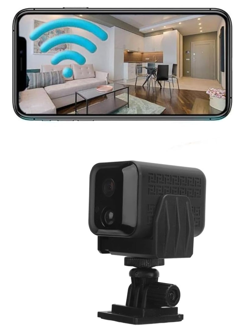 WiFi Mini Hidden Camera, Full HD 1080P Night Vision, Motion Sensor, iPhone Android Support, Security Nanny Cam, Wireless Video Detection, Compact Design - 4 million pixels