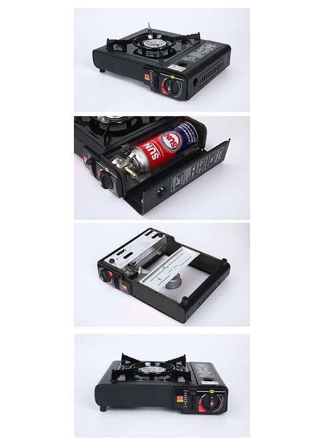 GS-1000 7650 BTU Portable Butane Gas Stove, Cassette Stove Outdoor Portable Butane Camping Gas Stove Single Burner for Camping and Picnic