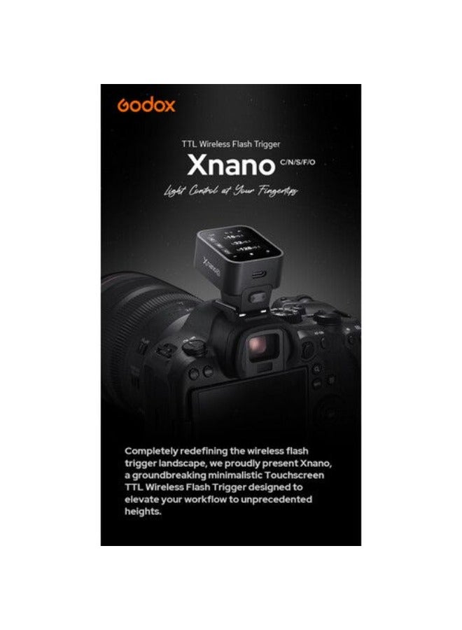 Godox Xnano C Touchscreen TTL Wireless Flash Trigger For Canon