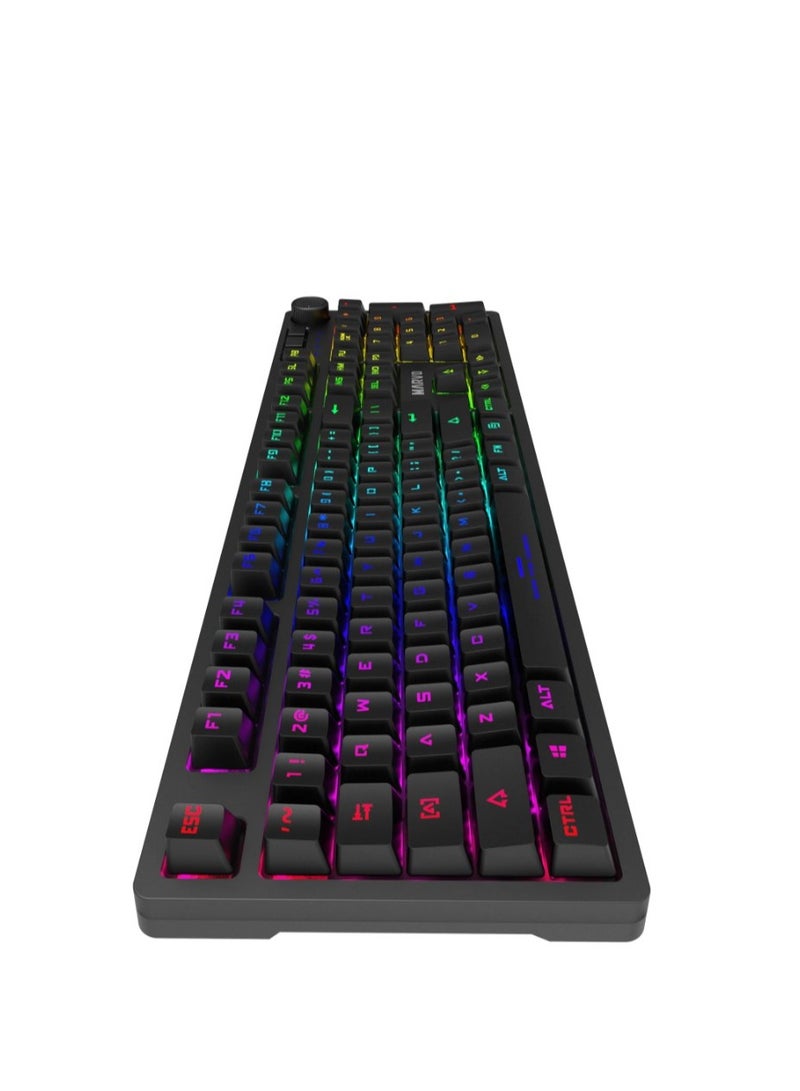 MARVO KG954 EN-R Wired Mechanical Keyboard with Detachable USB Type-C Cable