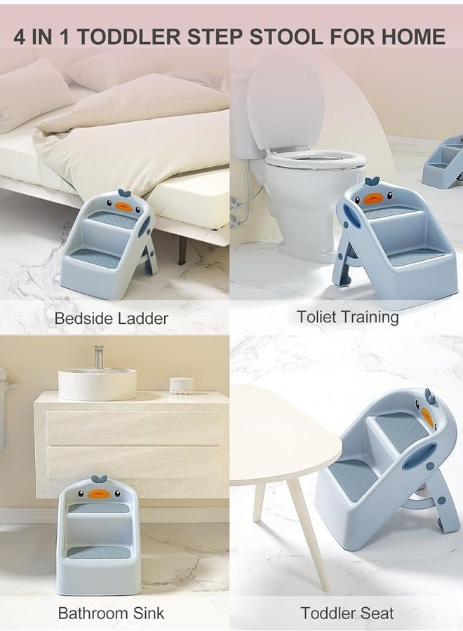 Foldable Bathroom Step Stool For Kids