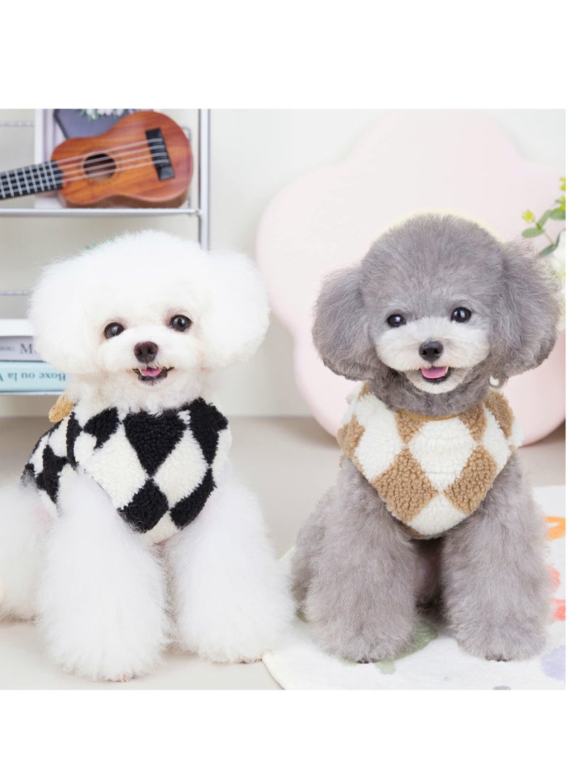 Cute Dog Coat For Winter,Super Soft Dog Winter Warm Coat, Pet Sweatshirt Jacket for Cold Wheather for Small Medium Dog Cat Clothes Apparel (Black,M )