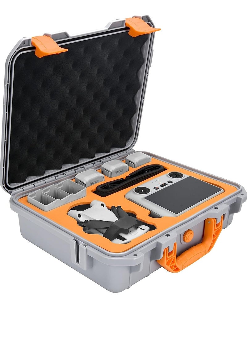 Hard Case for DJI Mini 3 Pro/Mini 3 Waterproof Pressure Resistant Carrying Case for DJI Mini 3 Pro/Mini 3 Accessories - Fits Latest DJI RC (Not Included Neck Strap)