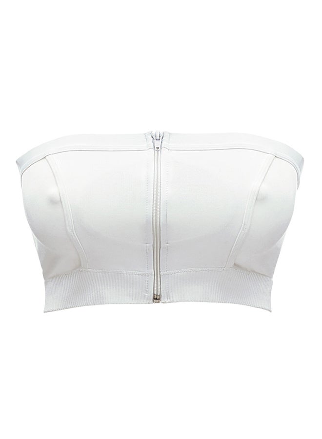 Easy Expression Hands-Free Pumping Bra White Extra Large