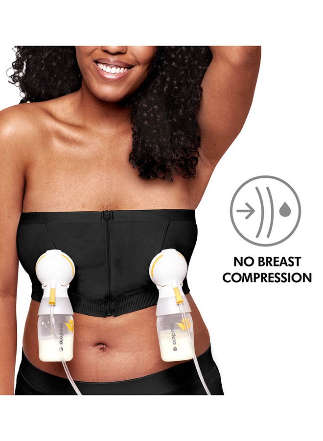 Easy Expression Hands-Free Pumping Bra Black Extra Large