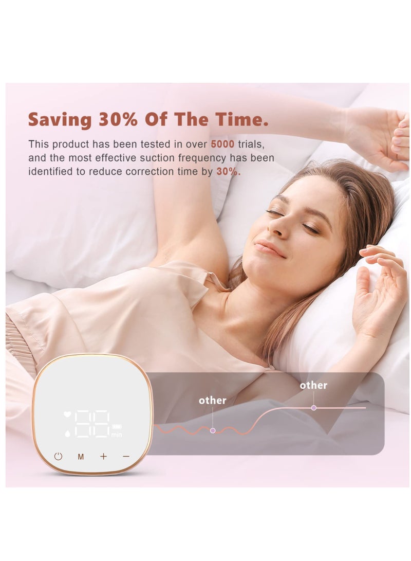 Electric Inverted Nipple Corrector, Portable Niplette Correct Flat and Inverted Nipples with Ease to Help Breastfeeding, Inverted Nipple Puller, Nipple Massage, Sunken and Short Nipples