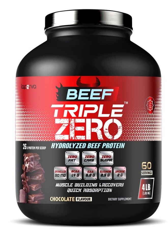 Beef Triple Zero Hydrolyzed, Chocolate, 4 LB,