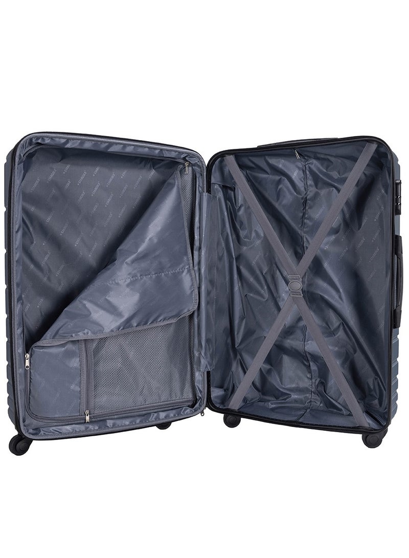 4 Pack Of Hardside Spinner Number Locked Luggage Trolley