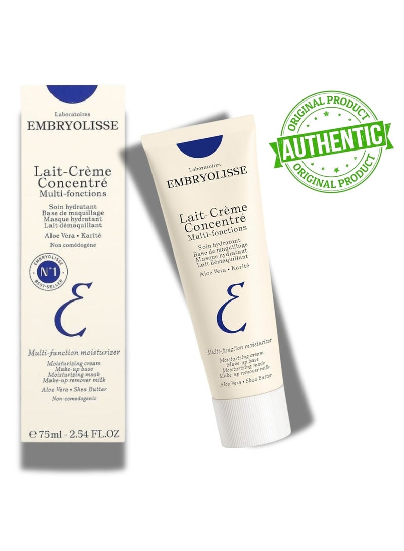 Lait Creme Concentre Multi Fonctions Moisturizer Cream 75ml, Help To Brighten The Skin and Decrease Redness, Natural Moisturizing Cream For All Skin Types, Recommend To Be Used Before Makeup