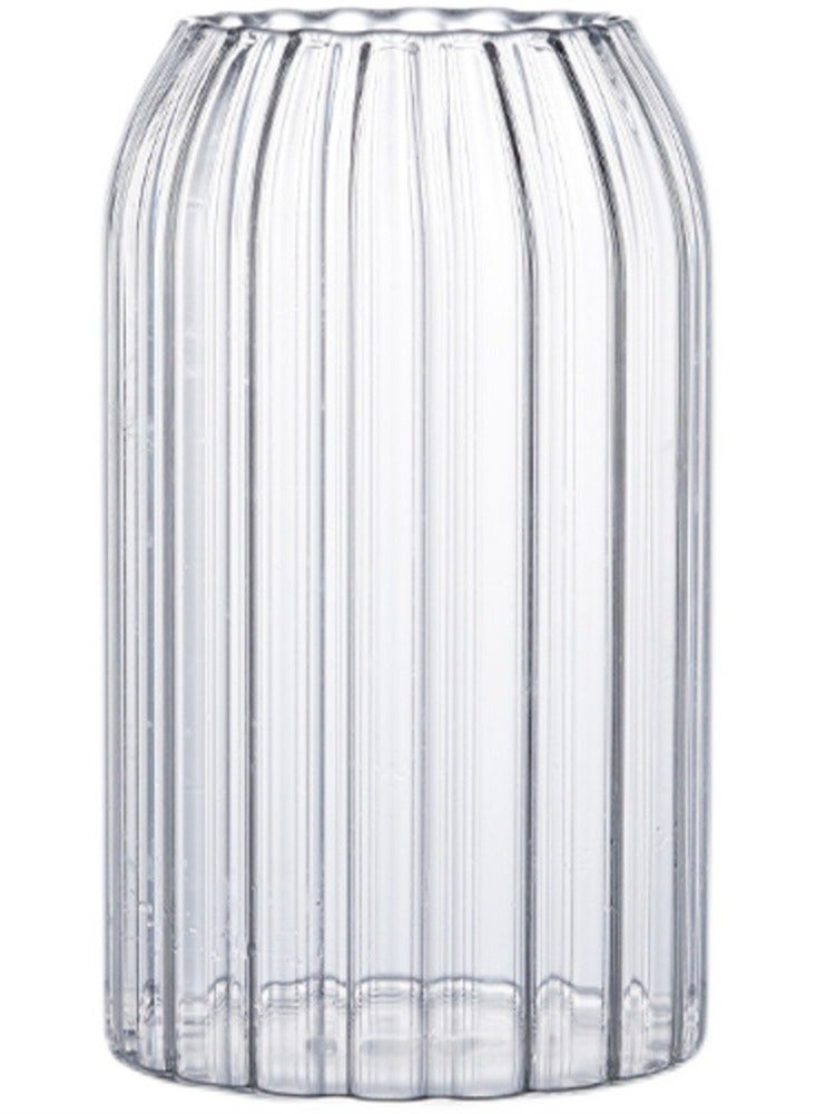 Glass Cups, 25oz Can Shaped Glass Cups With Straw and Brush, Tumbler Cup, Iced Coffee Glasses, Soda Can Glasses for any Drink and any Occasion, Top-rack Dishwasher Safe (2Pcs)