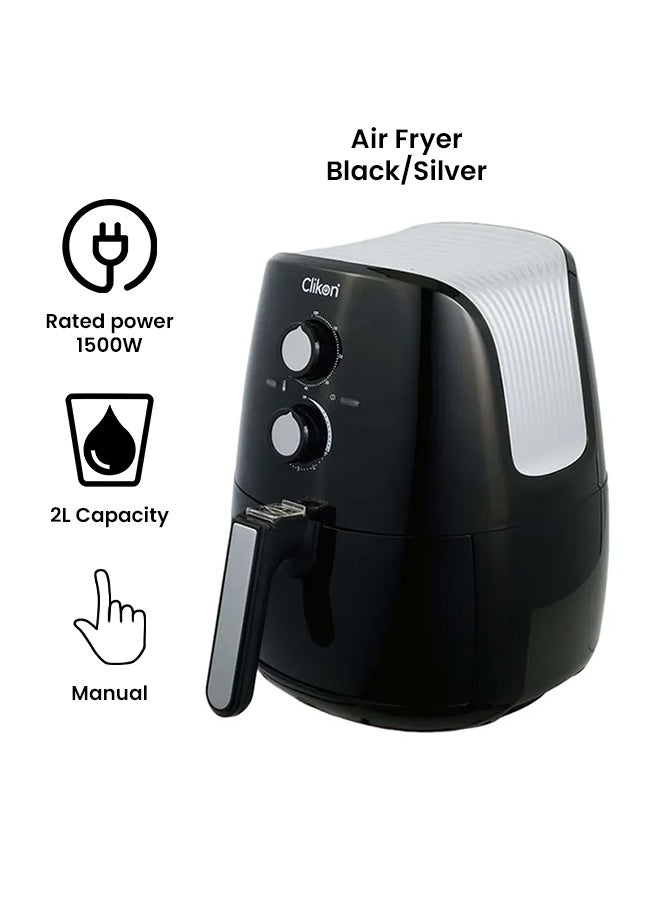 Air Fryer 2 L 1500 W CK2006 Black/Silver