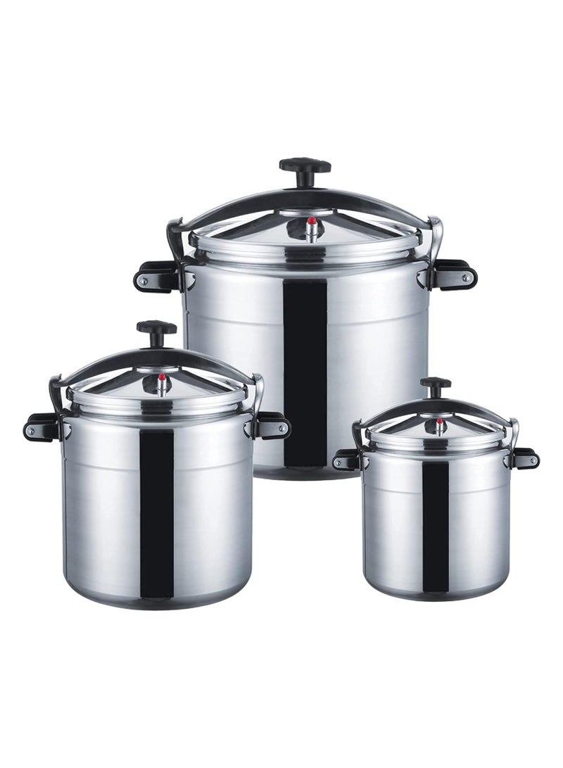 Aluminum Eco Heavy Pressure Cooker with Lid for Large Meal 30Ltr