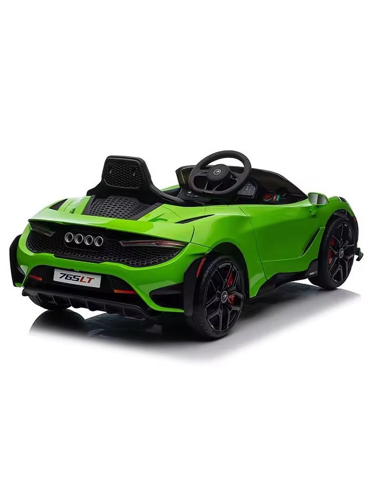 Mclaren 765LT Licensed Ride on Kids Car - Green 12V