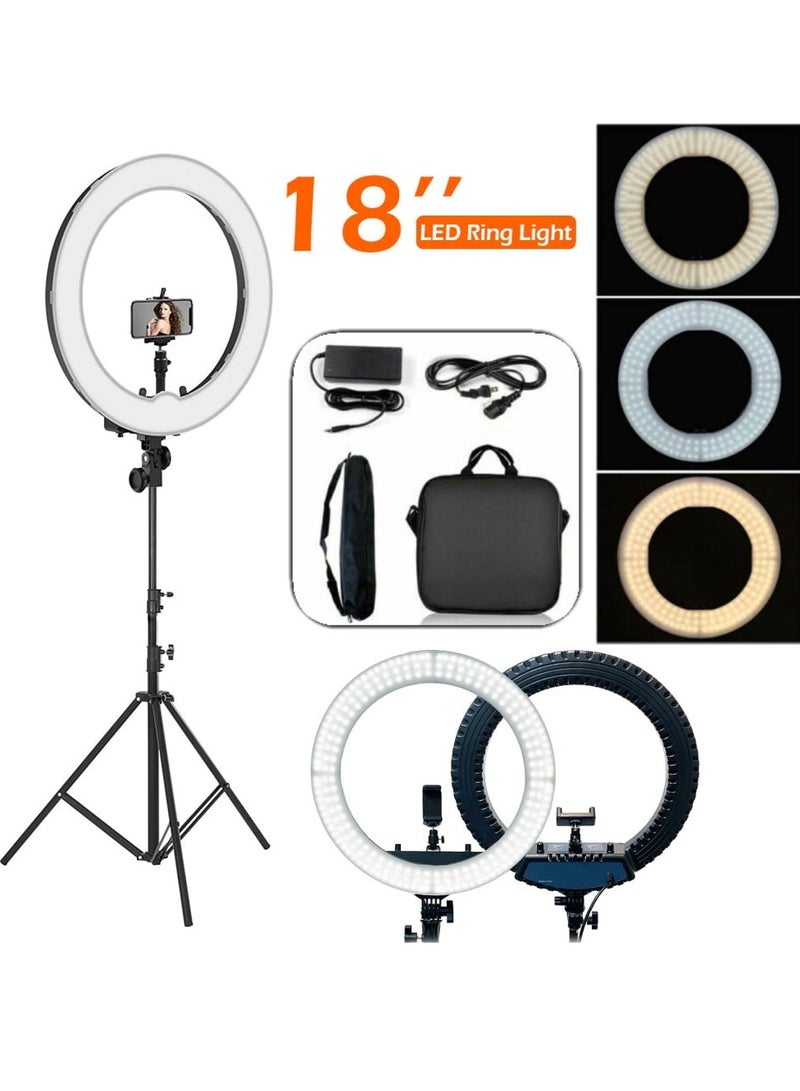 HQ-18 Live Stream Led Soft Ring Light Stand 45 cm  selfie stick for Smartphone Makeup Video Studio Tripod Ring Light