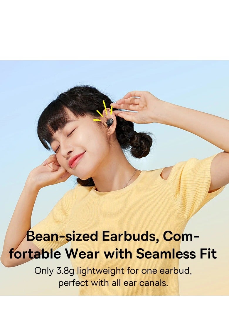 Wireless Earbuds, 25 Hrs Playback Bluetooth 5.3 Headphones 0.06s Ultra Low-Latency Gaming Headset Fast-Charging in-Ear TWS Earphone for iPhone, Android and All Bluetooth Devices- Black