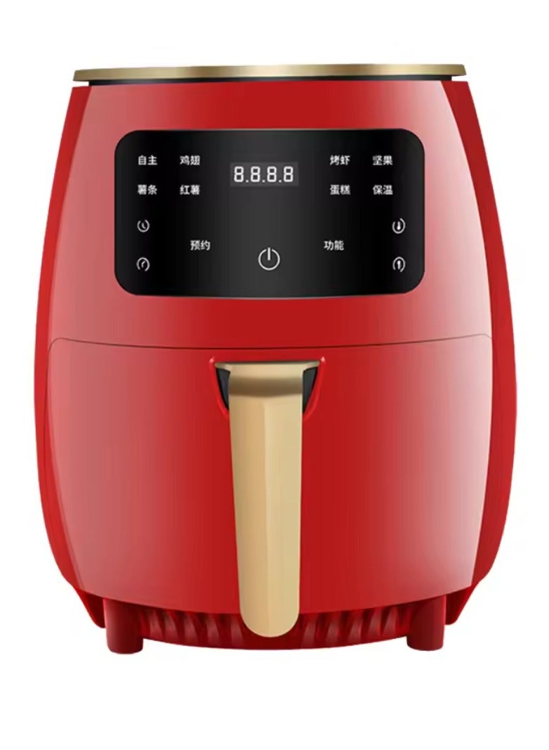 Silvercrest Multi-Function Touch Digital Air Fryer, 6 Liter Capacity, 2400 Watt Power, Red Color