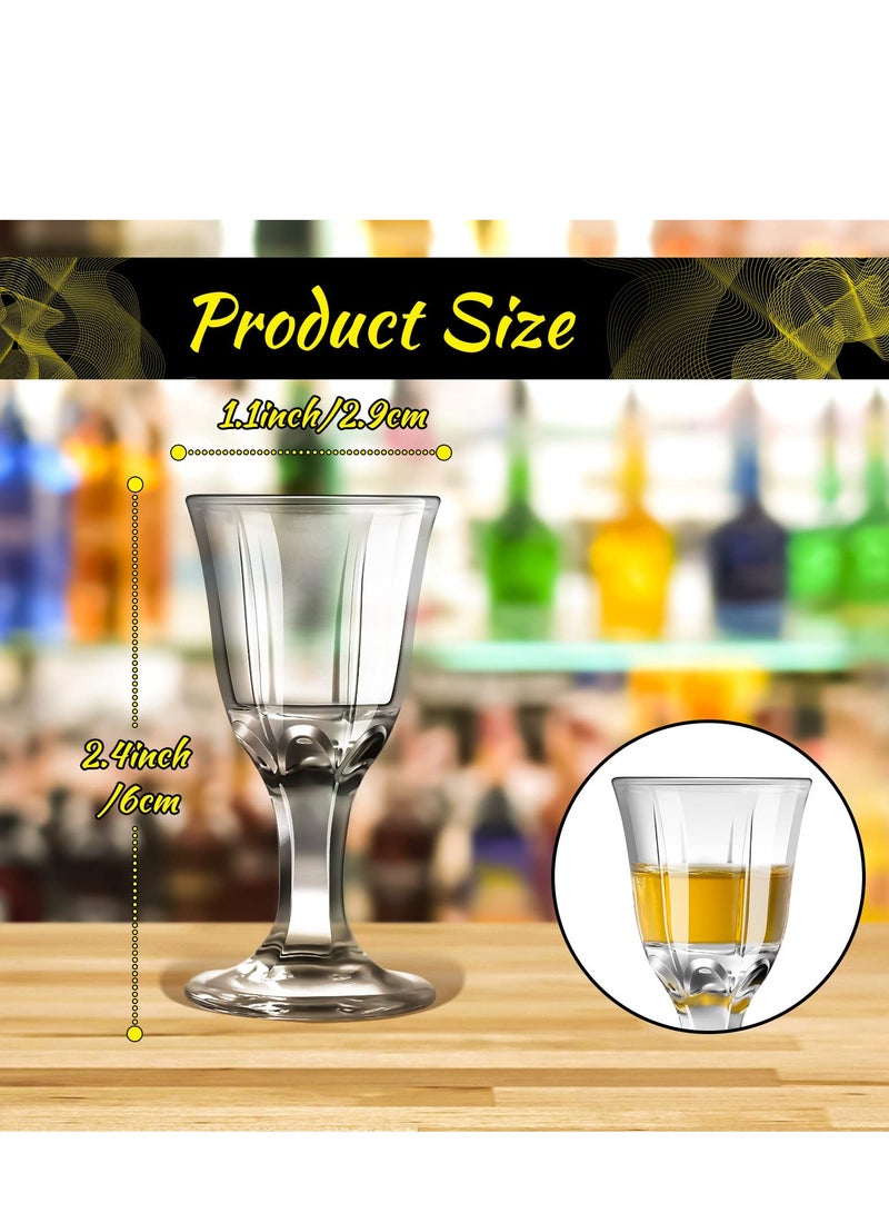 12 Pieces 0.4 oz Mini  Drink Glass Set, Mini Drink Glasses, Cute Drink Glasses