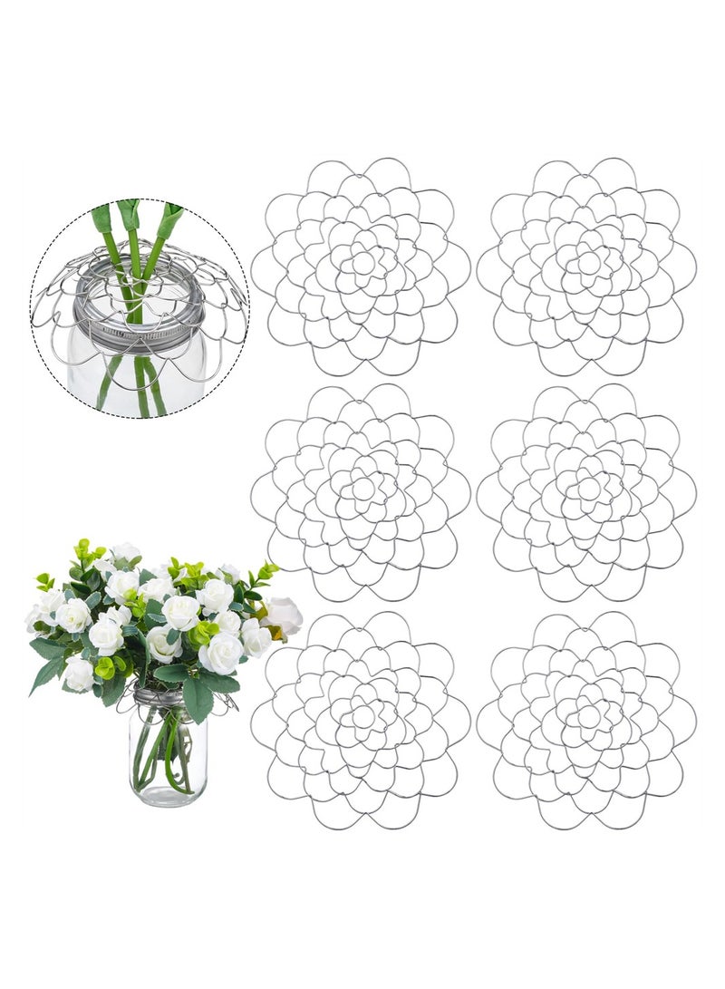 6 Pcs Flower Frog Stainless Steel Lid Arranger Wire Flower Arranging Tool