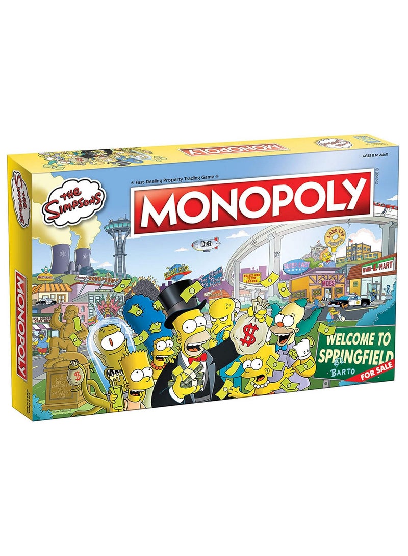 Monopoly The Simpsons Board Game Based on The Hit Fox Series The Simpsons Officially Licenced Simpsons Merchandise Themed Classic Monopoly Game