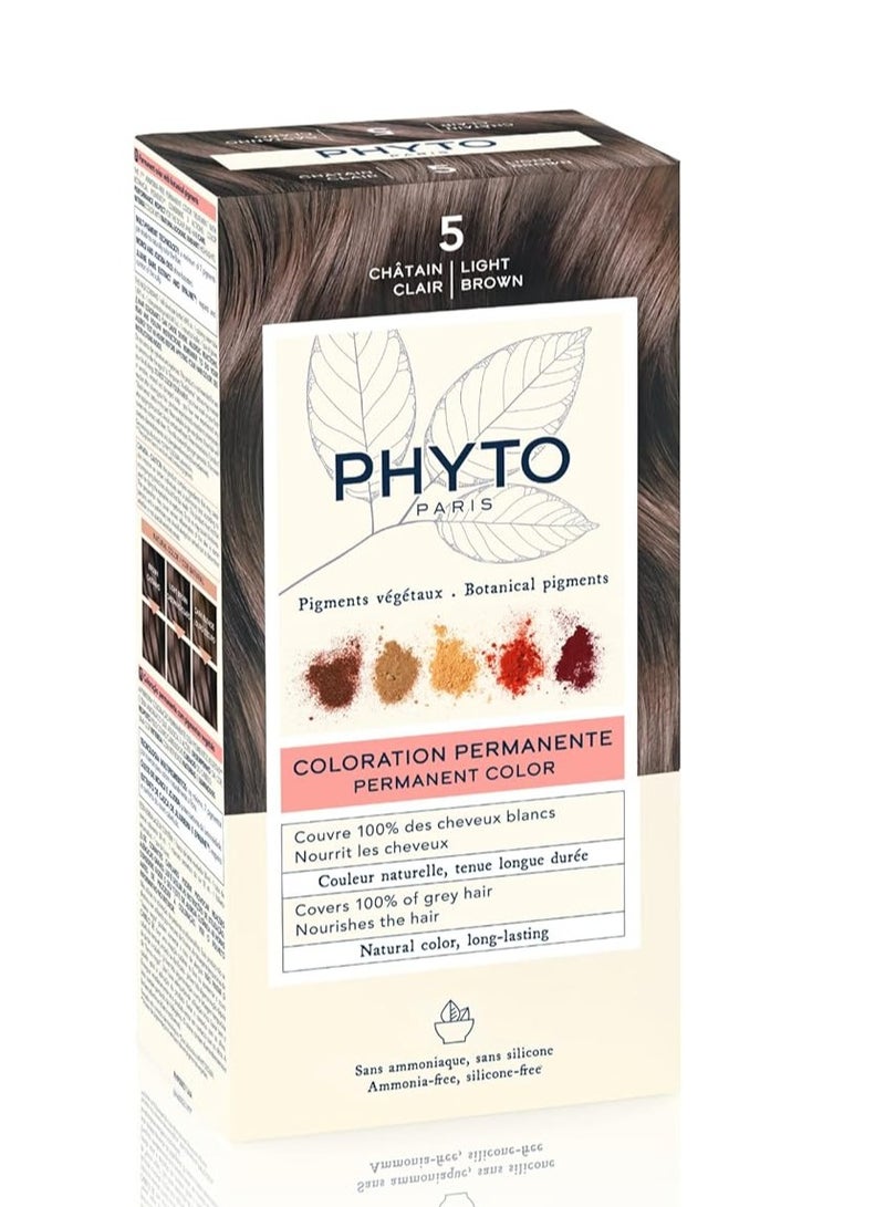 Phytocolor Permanent Hair Color 5 Light Brown