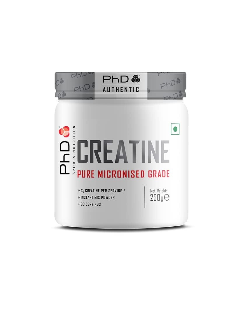 Creatine Pure Micronized Grade - Increases Physical Performance, Instant Mix Powder - 83 Servings, 250g