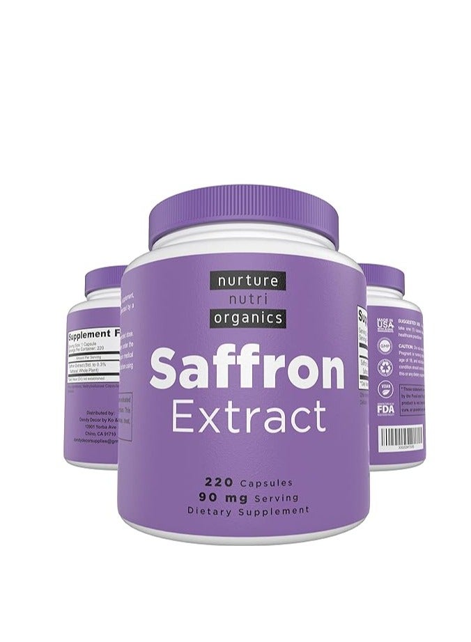 Nurture Nutri Organics Saffron Extract 90mg 220 Capsules