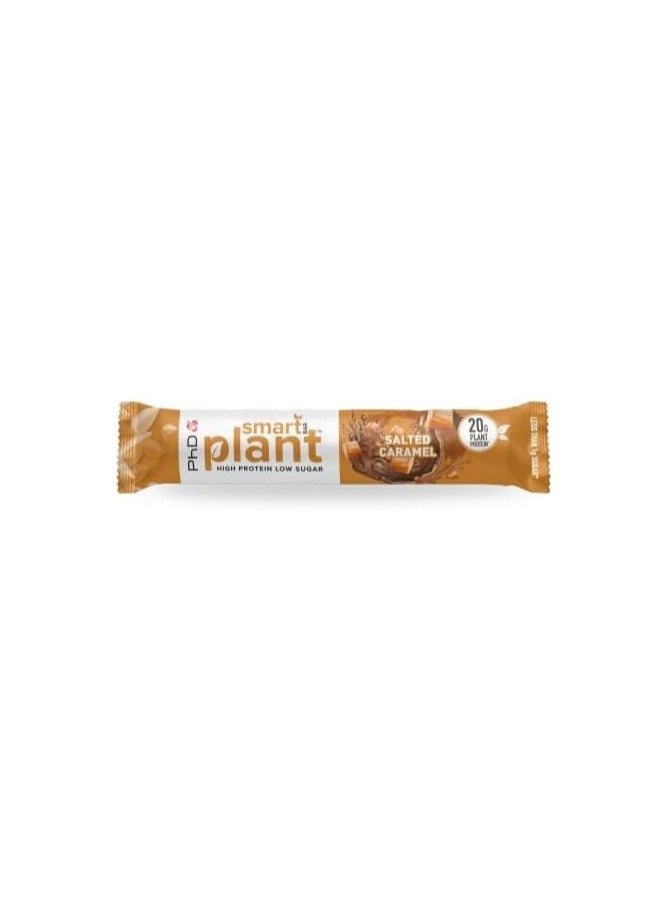 Smart Bar Plant High Protein Low Sugar,- 21g protein, 0.6g sugar and Vegan Approved - Salted Caramel
