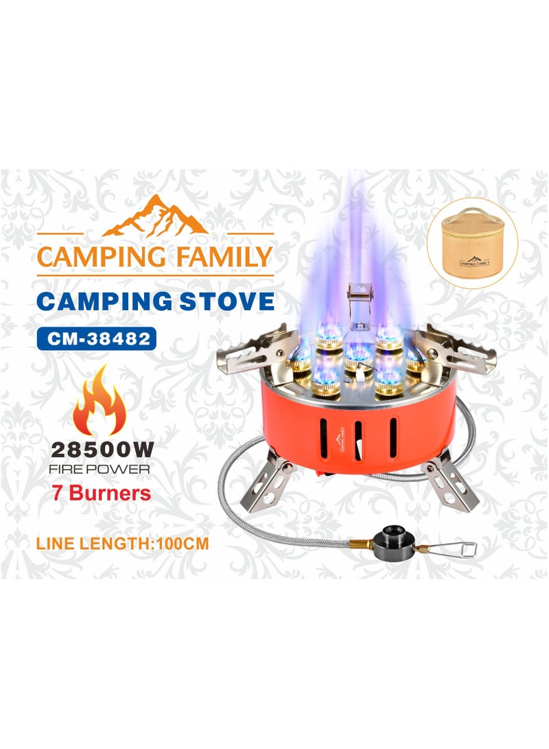 Comping Stove with 7 Burners
