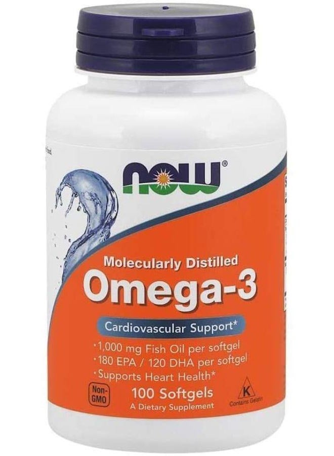 Molecularly Distilled 1000mg Omega 3 Pack of 100's