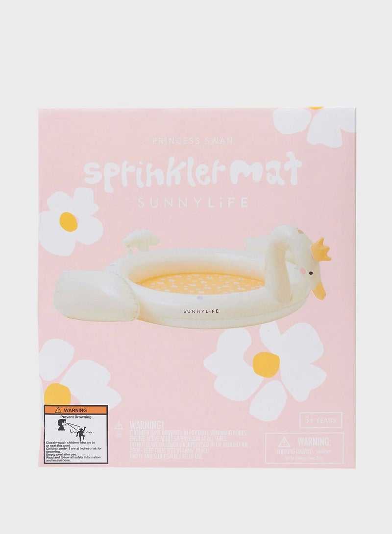 Kids Sprinkler Mat Princess Swan Multi