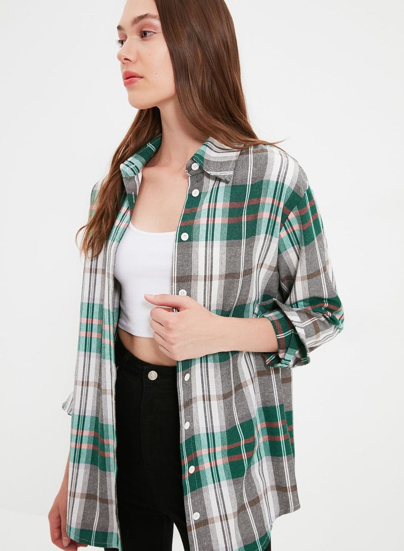 Checked Button Down Shirt