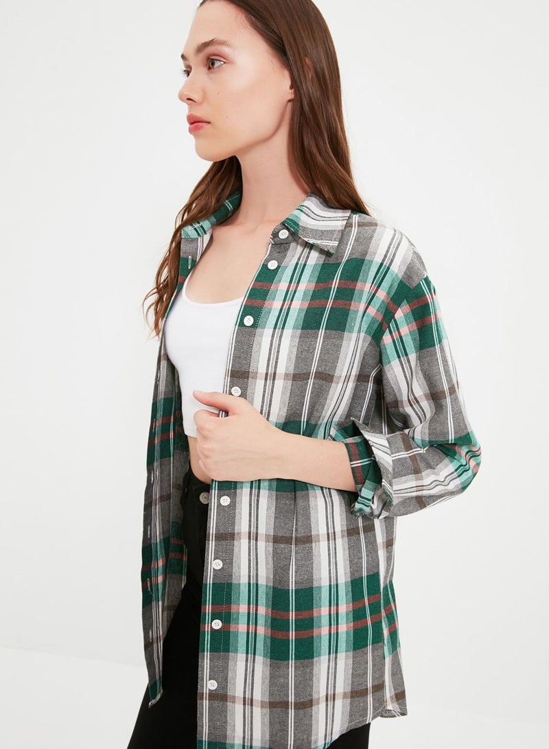 Checked Button Down Shirt