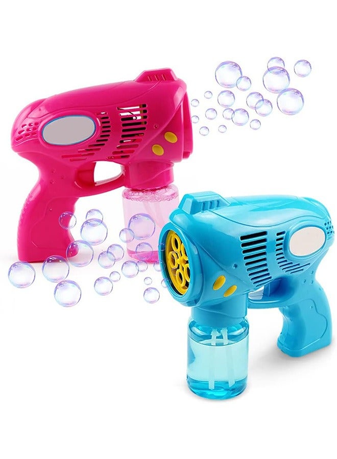 2 PCS Bubble Gun, Bubble Machine for Toddlers with 360-Degree Leak-Proof Design, Ergonomic Grip, Automatic Bubble Guns for Kids, Party Favors, Birthday Gift.