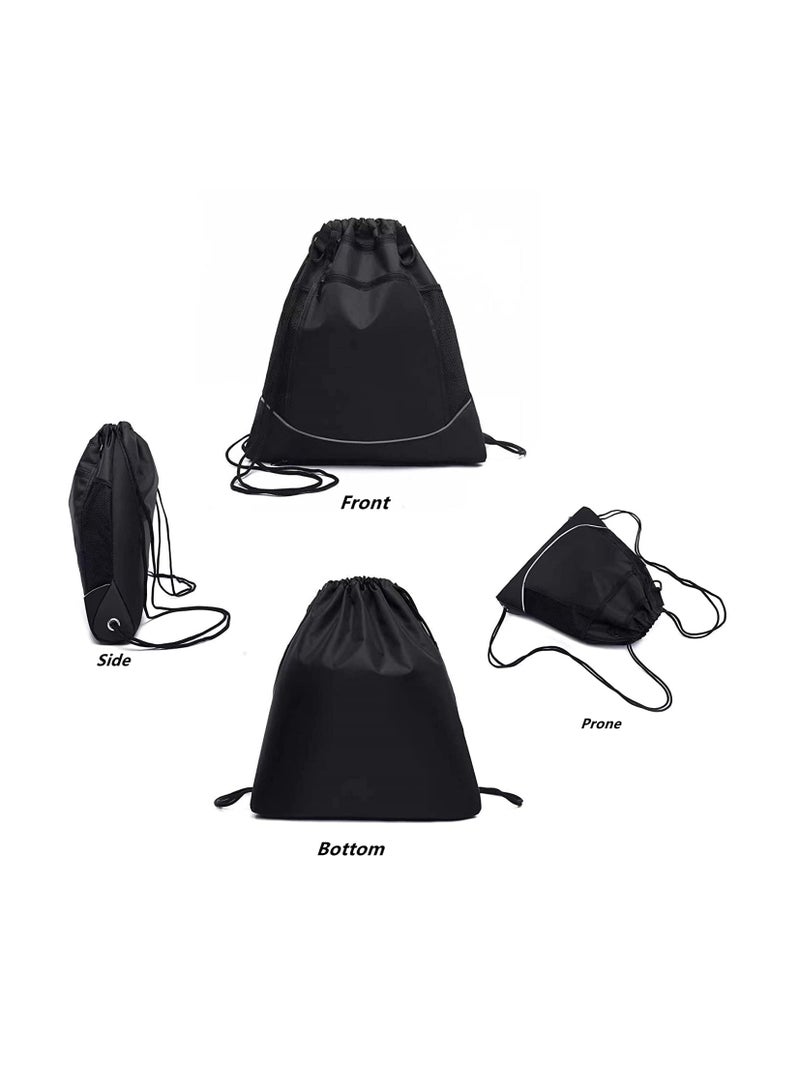 Drawstring pocket backpack, men's and women's outdoor travel sports backpack, basketball football swimming riding bag