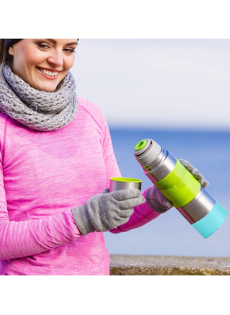 Protective Silicone Boot for Water Bottle, 5 Pieces Silicone Flex Boot for Sports Water Bottles Compatible with Hydro Flask/Takeya/MIRA/Iron Flask