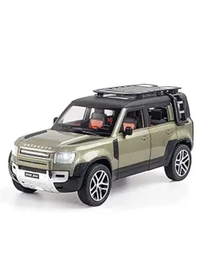 1:24 for Land Rover Range Rover Car Model Simulation Sound and Light Pull Back Alloy Car Collection Ornaments Boy Toy Cars Scale Model Car